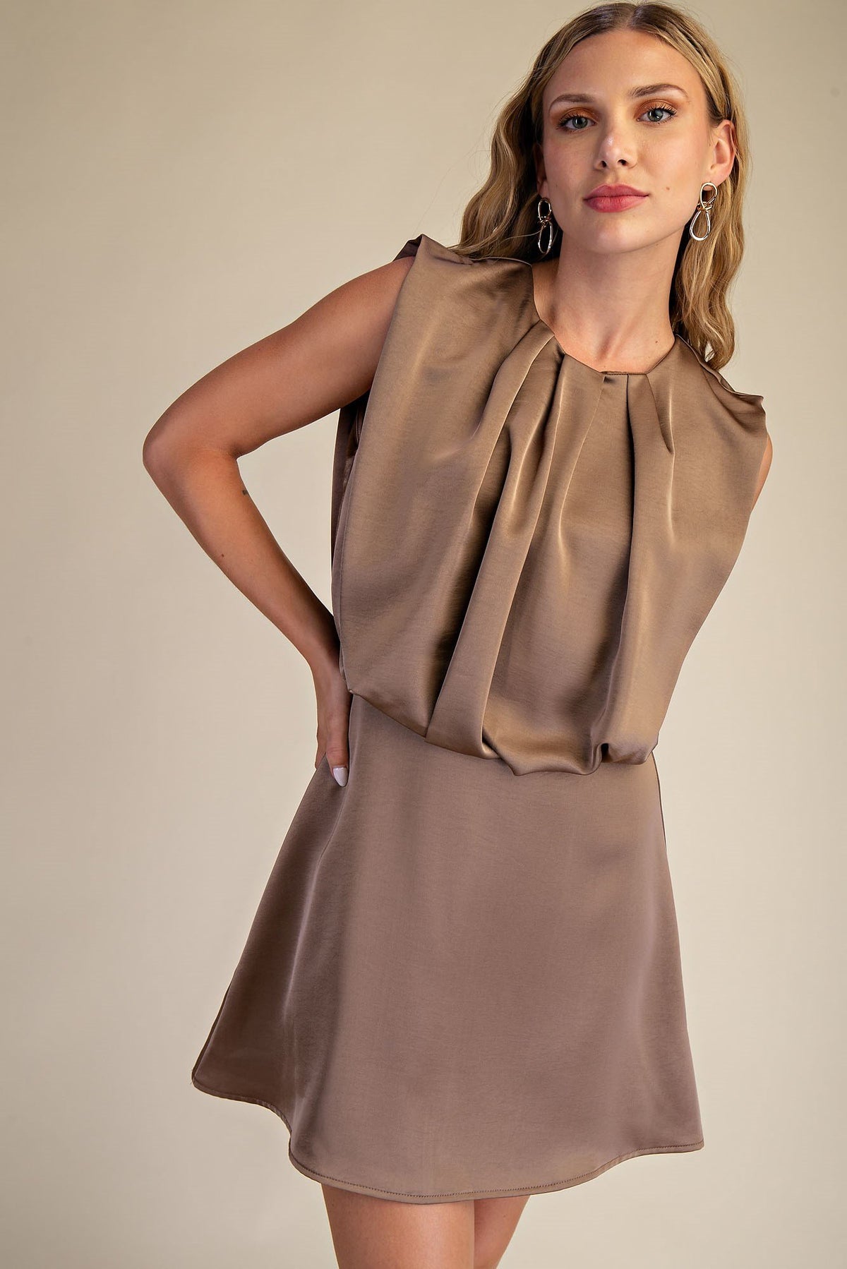 Vestido Olivia color café