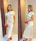 Vestido Satin Clasico
