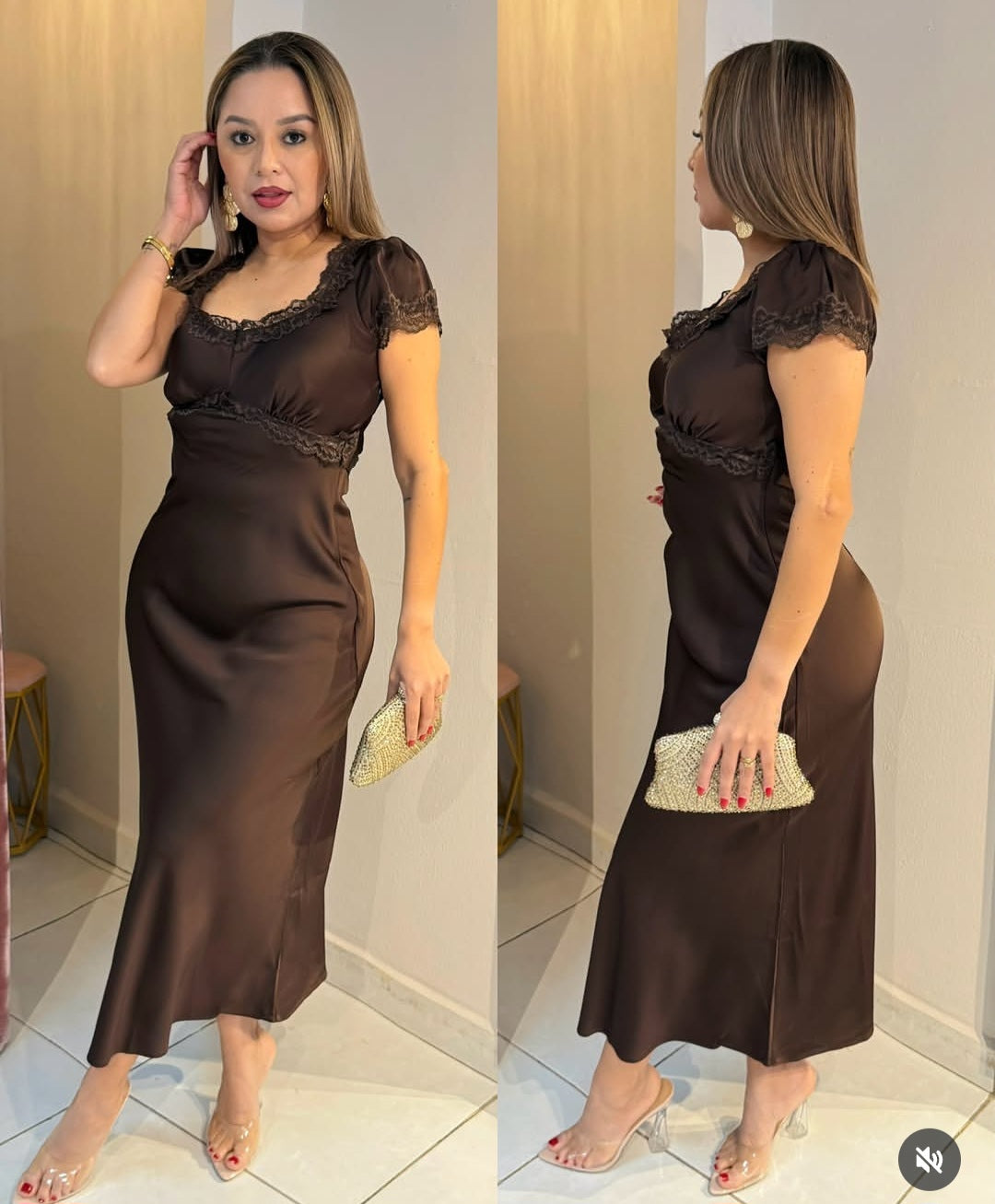 Vestido chantilly
